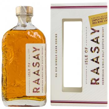 Isle of Raasay Unpeated First Fill Bordeaux Red Wine Cask No. 18/249 mit 61,5% Hebridean Single Malt Scotch Whisky aus der Na Sia Single Cask Series