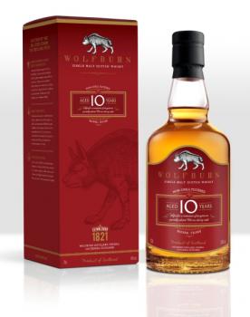 WOLFBURN 10 Jahre matured in Sherry Butts mit 46,0% - single Malt scotch Whisky aus der Wolfburn Distillery