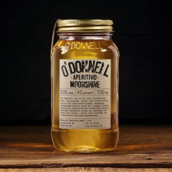 O´Donnell Moonshine Aperitivo mit 20,0% - Likör mit Kräuter und frische Zitrusfrüchte im 700 ml Mason Glas - Odonnell Moonshine aus Berlin