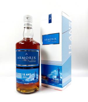 Armorik 15 Jahre "15 ANS" Limited Edition 2025 Sherry Casks mit 46,0% - single Malt Whisky aus Frankreich