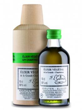 Chartreuse Elixir Vegetal mit 69,0% -  Französischer Kräuterlikör von den Kartäusermönchen
