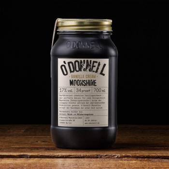 O´Donnell Moonshine Vanilla Cream mit 17,0% - Vanilla Cream Likör im 700 ml Mason Glas - Odonnell Moonshine aus Berlin
