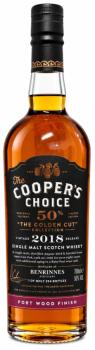 Benrinnes 2018 - 7 Jahre American Oak + Ruby Port Finish Cask No. 1056 mit 50,0% Single Malt Scotch Whisky von Coopers Choice The Golden Cut