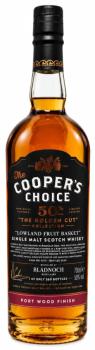 Bladnoch LOWLAND FRUIT BASKET - American Oak + Ruby Port Pipe Finish Cask No. 0573 mit 50,0% Single Malt Scotch Whisky von Coopers Choice The Golden Cut