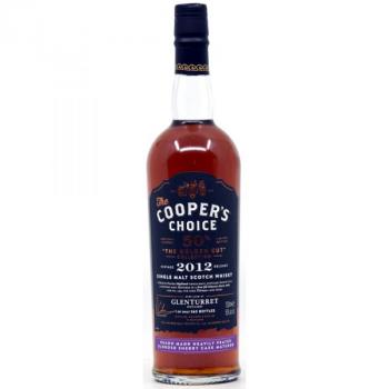 Glenturret 2012 (peated Glenturret = Ruadh Maor) - 13 Jahre First Fill Oloroso Sherry Cask No. 399 mit 50,0% Single Malt Scotch Whisky von Coopers Choice The Golden Cut