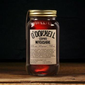 O´Donnell Moonshine Cookie mit 20,0% - Likör mit Schokolade, Vanille und Karamell Noten im 700 ml Mason Glas - O'Donnell Moonshine aus Berlin