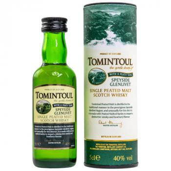 Tomintoul Peated Single Malt Scotch Whisky 50ml Miniatur mit 40,0%