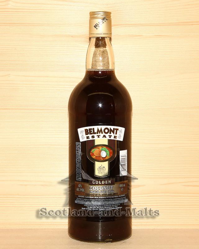 Belmont Estate Golden Coconut Premium Spirit Drink mit 40% in der 700ml Flasche - Rum und Kokosnuß