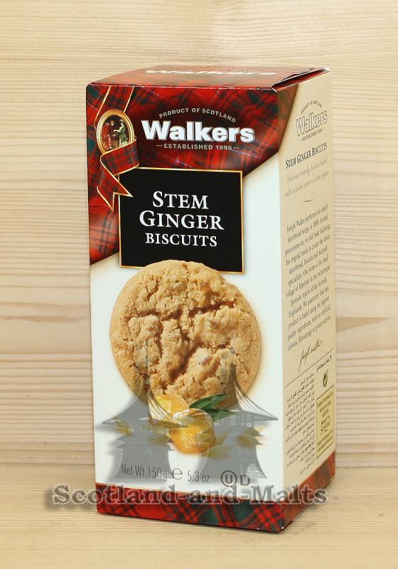Stem Ginger Biscuits 150g / Walkers Kekse