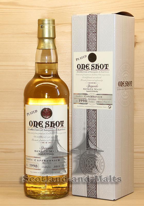 Caperdonich 1998 peated - 15 Jahre Bourbon Cask mit 46,0% - Jean Boyer
