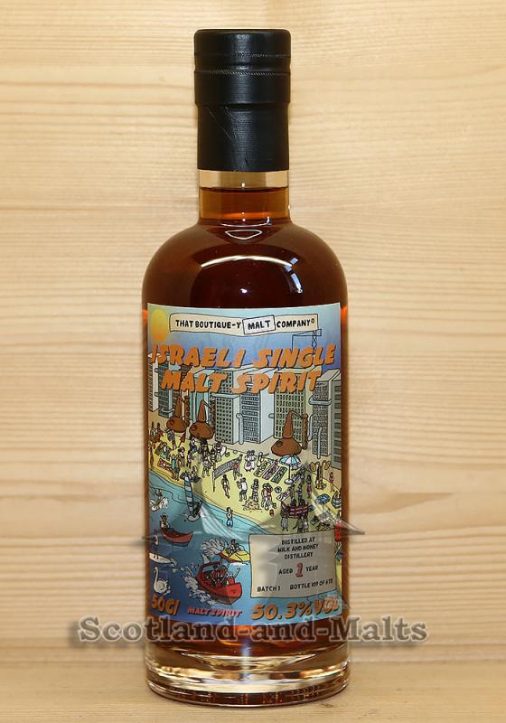 Milk and Honey 1 Jahre Batch 1 mit 50,3% von That Boutique-y Whisky (Malt) Company von Atom Supplies Limited - Israeli single Malt Spirit