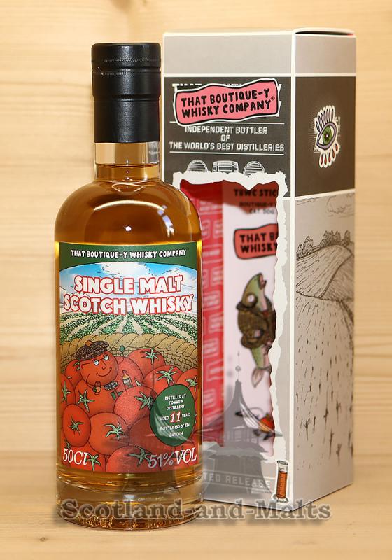 Tomatin 11 Jahre Batch 4 mit 51,0% von That Boutique-y Whisky Company von Atom Supplies Limited / Sample ab