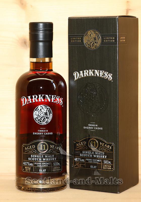Islay Single Malt Whisky 11 Jahre PX Finish mit 48,7% - Darkness Limitid Edition von Atom Supplies Limited