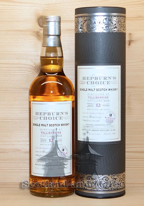 Tullibardine 2008 - 12 Jahre Red Wine Hogshead mit 46,0% Hepburn’s Choice von Hunter Laing