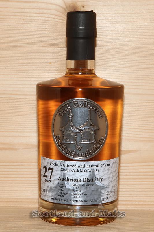 Auchroisk 1991 - 27 Jahre Bourbon Cask mit 42,2% / Sample ab