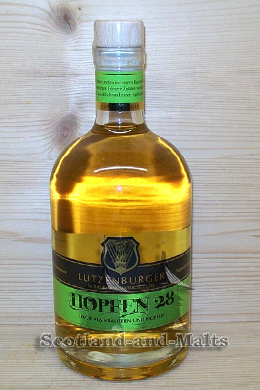 Hopfen 28 - Likör aus Kräuter und Hopfen mit 28% von Lutzenburger Likörmanufaktur