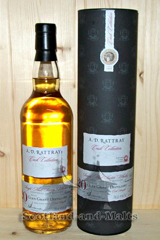 Glen Grant 1992 -  20 Jahre Bourbon Hogshead No. 130833 mit 49,4% - A.D. Rattray / Sample ab