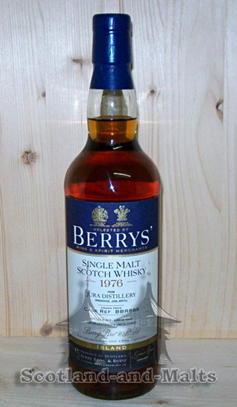 Jura 1976 - 35 Jahre first fill Sherry Hogshead No. BBR889 mit 55,1% von Berrys Bros & Rudd