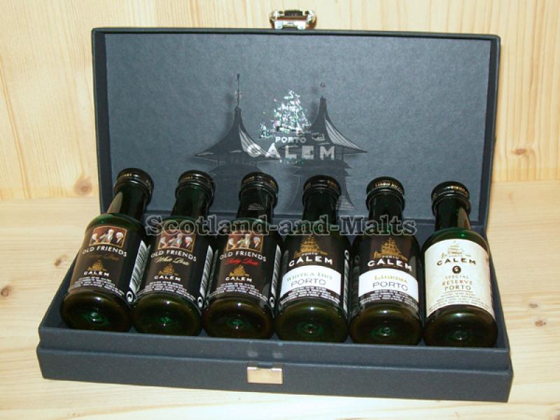Porto Calem mit 6 Portwein Miniaturen im Geschenkkarton - Portwein aus Portugal