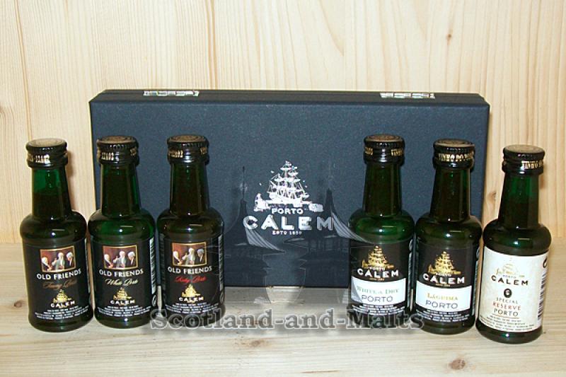 Porto Calem mit 6 Portwein Miniaturen im Geschenkkarton - Portwein aus Portugal