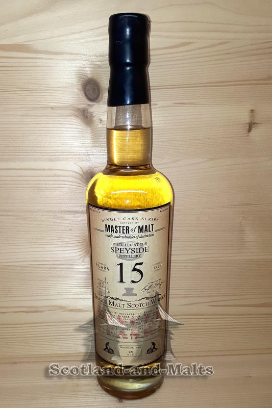 Speyside Distillery 2000 - 15 Jahre refill Hogshead 2381 mit 60,7% - Master of Malt Single Cask Bottlings / Sample ab