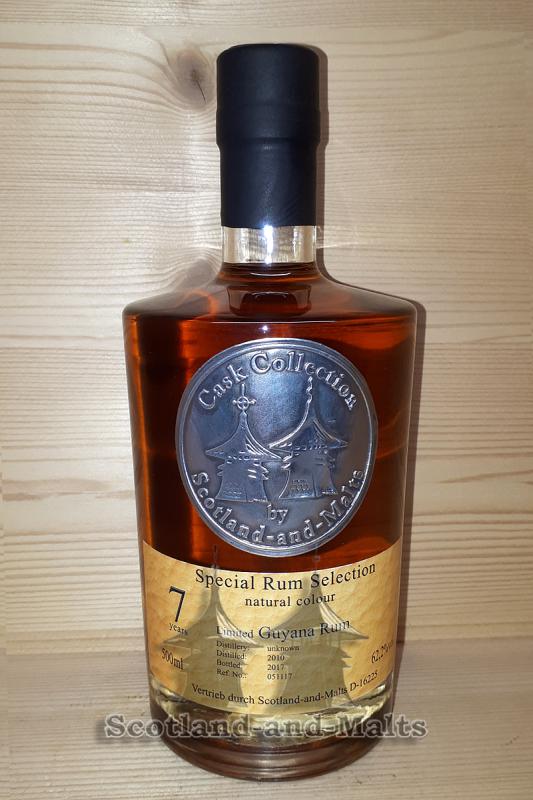 Guyana Rum 2010 - 7 Jahre Oak Cask mit 62,2% - Single Cask Rum aus Guyana / Sample ab