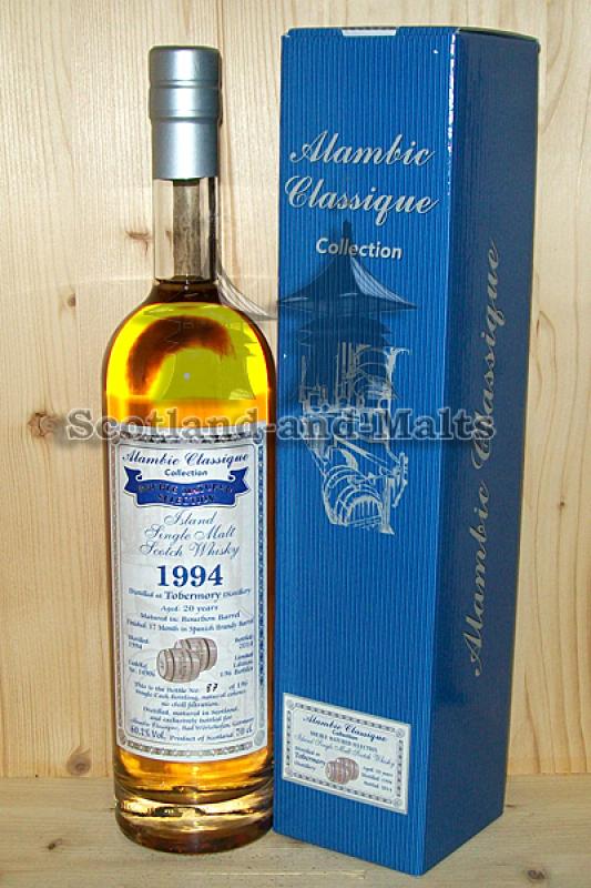 Tobermory 1994 - 20 Jahre + 17 Monate spanish Brandy Barrel Finish / Sample ab