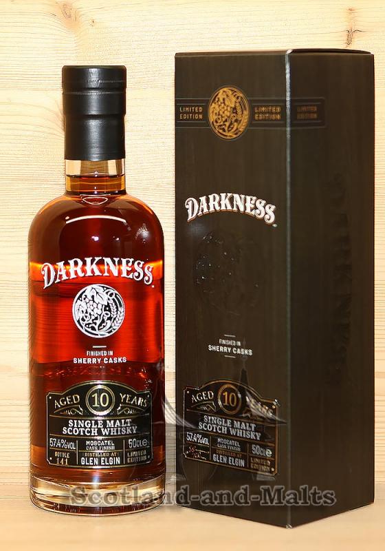 Glen Elgin 10 Jahre Moscatel Octave Finish mit 57,4% - Darkness Limitid Edition von Atom Supplies Limited / Sample ab