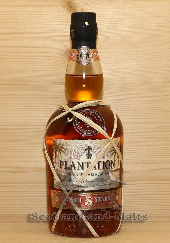 Plantation Barbados 5 Jahre Old Artisanal Rum mit 40,0%