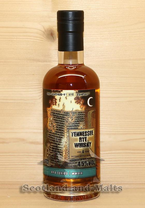 Tennessee Rye Whisky 4 Jahre Batch 3 mit 45,0% That Boutique-y Rye Company