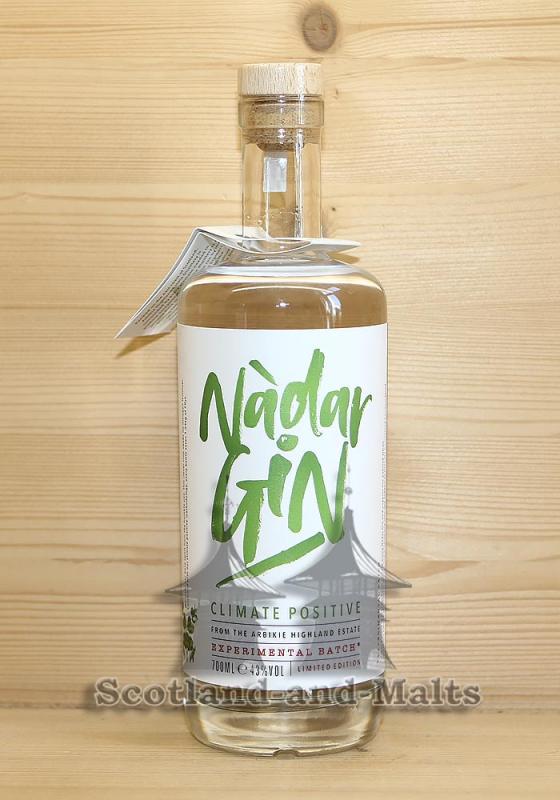 Nadar Climate Positive Gin mit 43,0% by Arbikie Distillery - Gin aus Schottland - Sample ab