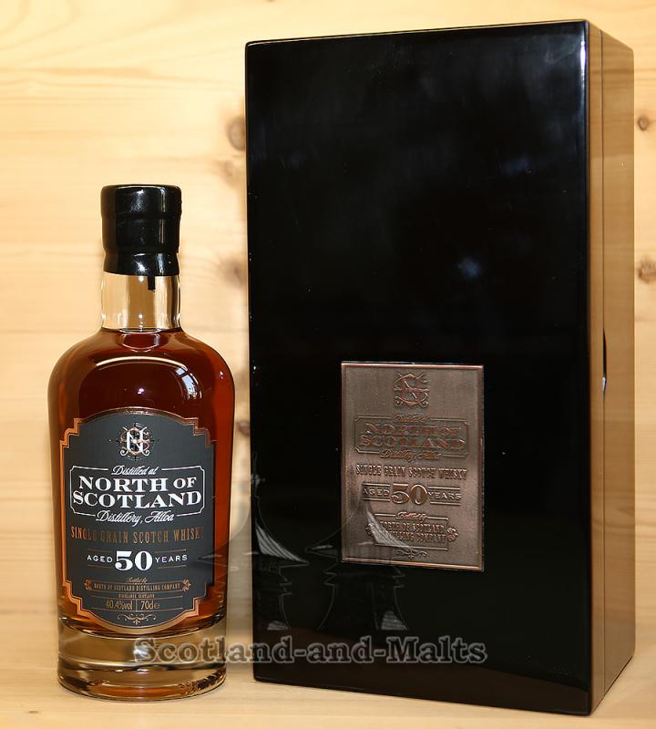 North of Scotland 50 Jahre mit 40,4% Single Grain Scotch Whisky von Elixir Distillers London