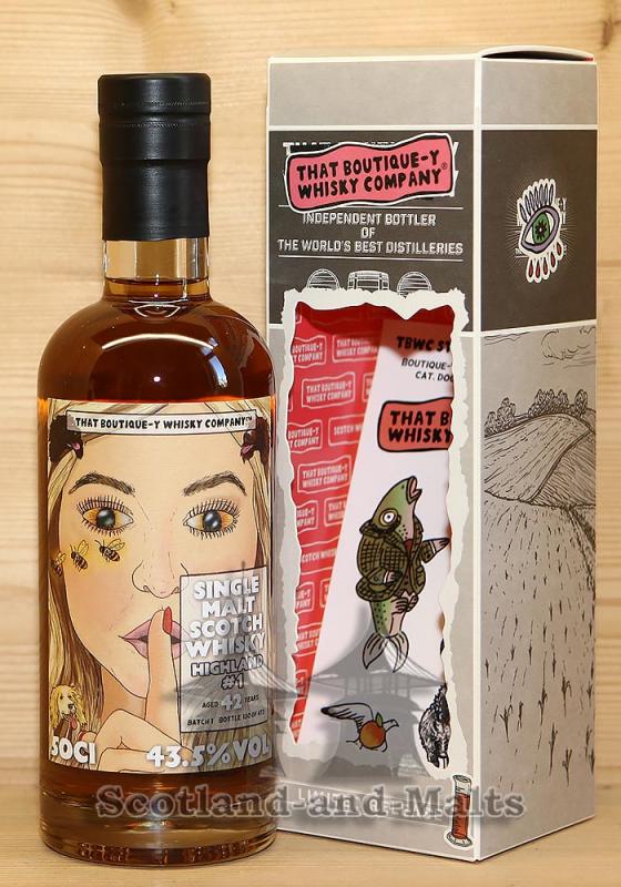 Highland Single Malt #1 Batch 1 - 42 Jahre mit 43,5% single Malt Scotch Whisky von That Boutique-y Whisky Company von Atom Supplies Limited