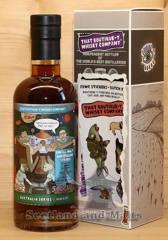 Starward Batch 1 - 3 Jahre mit 56,0% von That Boutique-y Whisky Company von Atom Supplies Limited - single Malt Whisky aus Australien