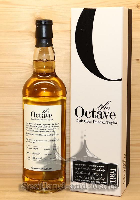Aberlour 1994 - 18 Jahre single Malt scotch Whisky Octave Cask No. 335171 mit 54,2% von Duncan Taylor
