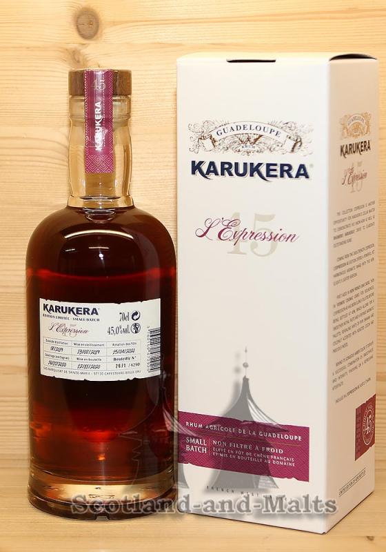 Karukera Expression 45 Rhum Agricole aus Guadeloupe mit 45,0% Karukera Rum