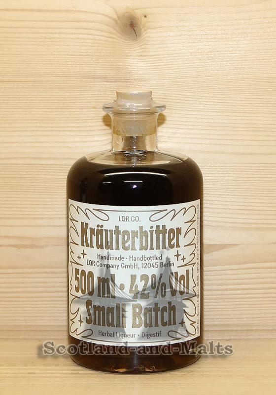 Kräuterbitter mit 42,0% aus 25 echten naturbelassenen Kräutern und Gewürzen von LQR Company