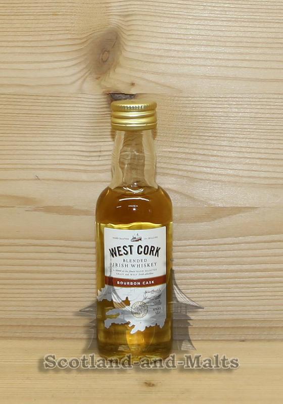 West Cork Irish Whiskey Blend mit 40% - Miniatur
