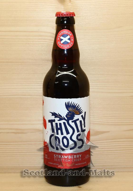 Strawberry Cider - schottischer Cider mit Erdbeersaft mit 4,0% von Thistly Cross Cider