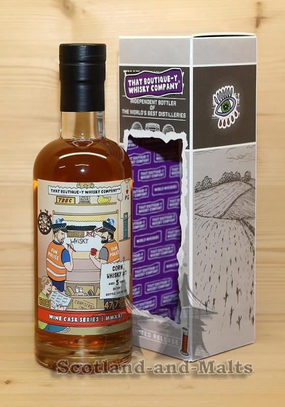 Corn Whisky 5 Jahre Batch 1 mit 47,7% von That Boutique-y Whisky Company von Atom Supplies Limited Wine Cask Serie MMXXI - Corn Whisky aus Kanada