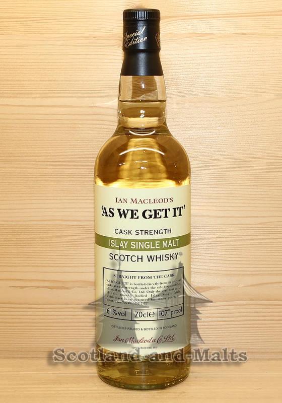 As WE Get It! - Islay single Malt Whisky mit 61,0% - Ian MacLeod