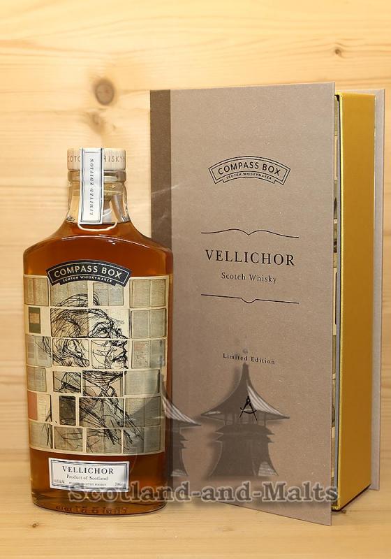 Vellichor Blended scotch Whisky mit 44,6% - Blended scotch Whisky von Compass Box (Macallan - Highland Park - Blended Scotch Parcel - Blended Malt Parcel - Caol Ila)