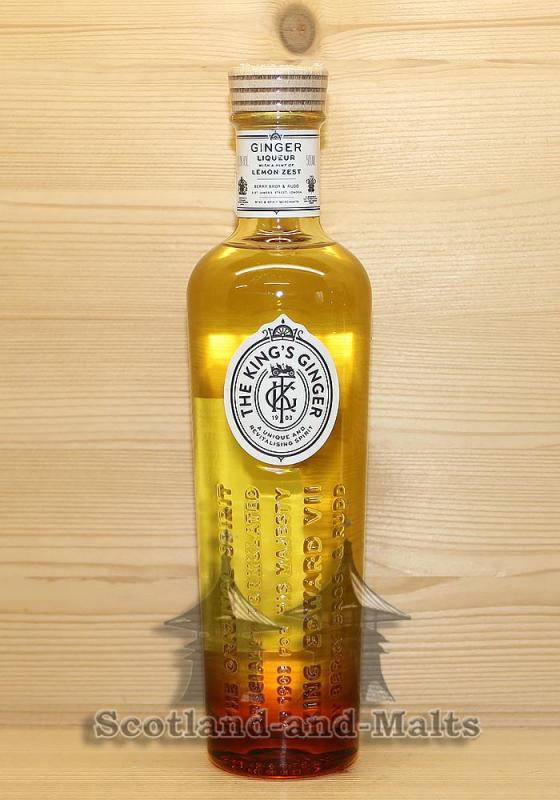 Kings Ginger Liqueur - The King's Ginger Liqueur (Berry Bros & Rudd) ist ein Likör mit Ingwer aus England