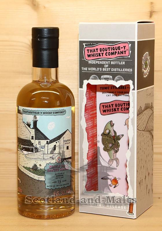Bowmore 15 Jahre Batch 22 mit 48,3% von That Boutique-y Whisky Company von Atom Supplies Limited