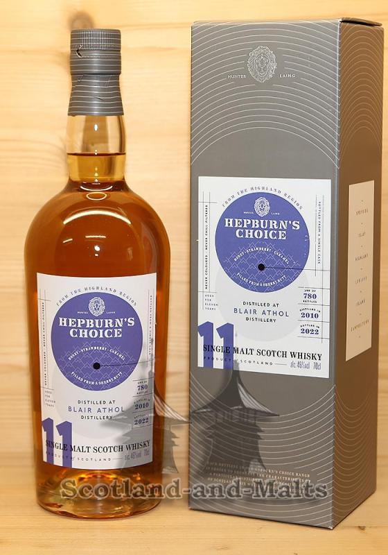 Blair Athol 2010 - 11 Jahre Sherry Butt mit 46,0% Hepburn’s Choice von Hunter Laing