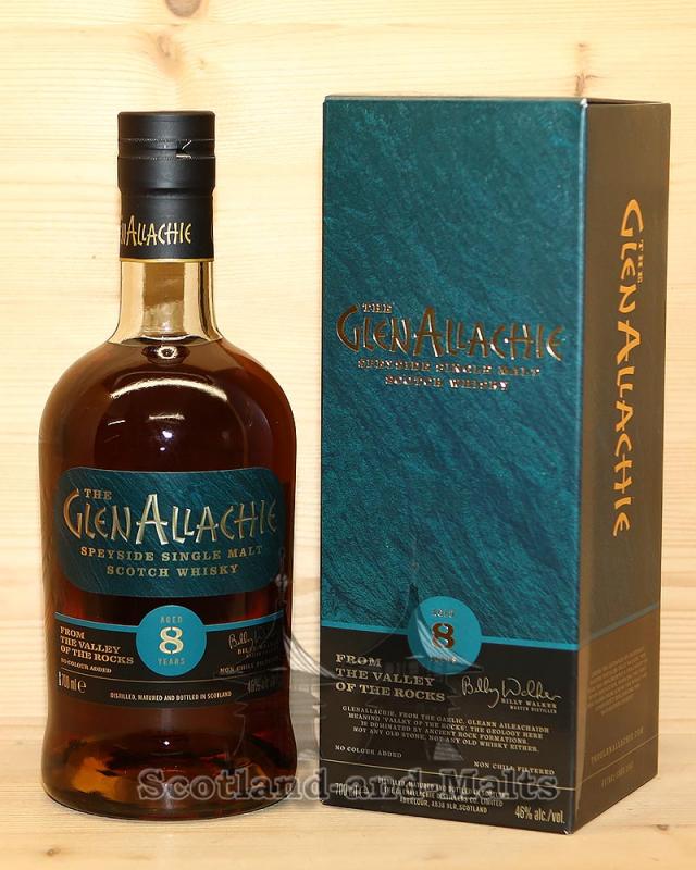 Glenallachie 8 Jahre Pedro Ximénez & Oloroso Sherry Puncheons, Virgin Oak Casks, Red Wine Barriques mit 46,0% Speyside single Malt scotch Whisky