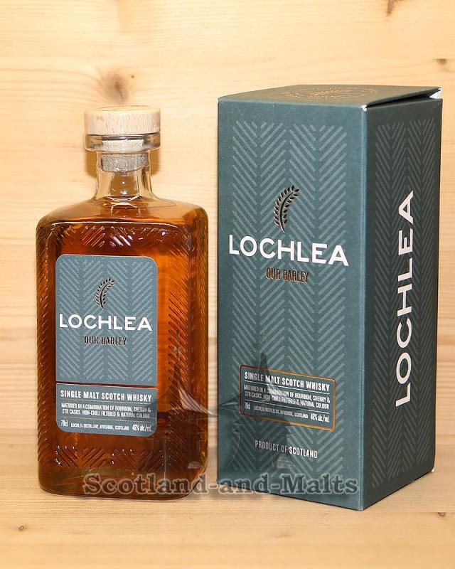 Lochlea Distillery Our Barley - First Fill Bourbon Barrels, Oloroso Sherry Butts, STR Barriques mit 46,0% Single Malt Scotch Whisky - Sample ab