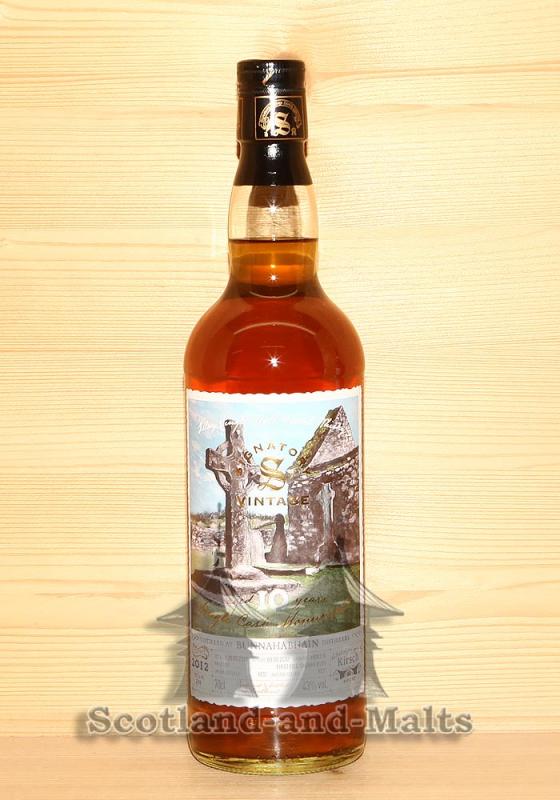 Bunnahabhain 2012 / 2022 -  First Fill Sherry Butt (Finish) Cask No.900778 mit 43,0% - Monuments Signatory Vintage Islay Single Malt Scotch Whisky Selected by Kirsch Import
