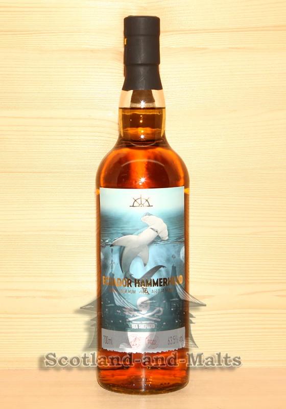 Ecuador Hammerhead 2005/2022 - 17 Jahre Bourbon Barrel mit 63,5% - Sea Shepherd FRC Single Cask Rum Selected by Kirsch Import