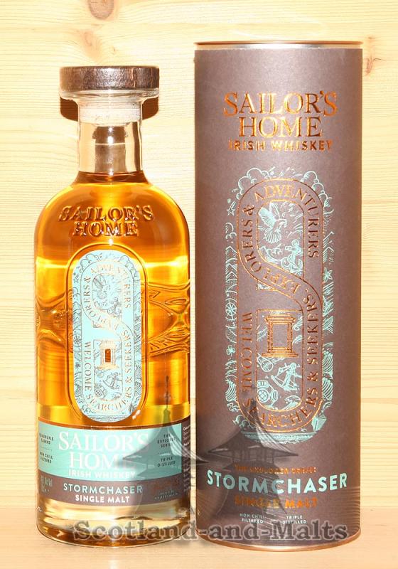 Sailor’s Home „STORMCHASER“ Triple distilled Irish Single Malt Whiskey, Quadruple Casks mit 46,0%